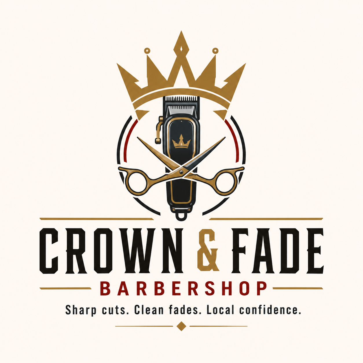 Crown & Fade Barbershop logo