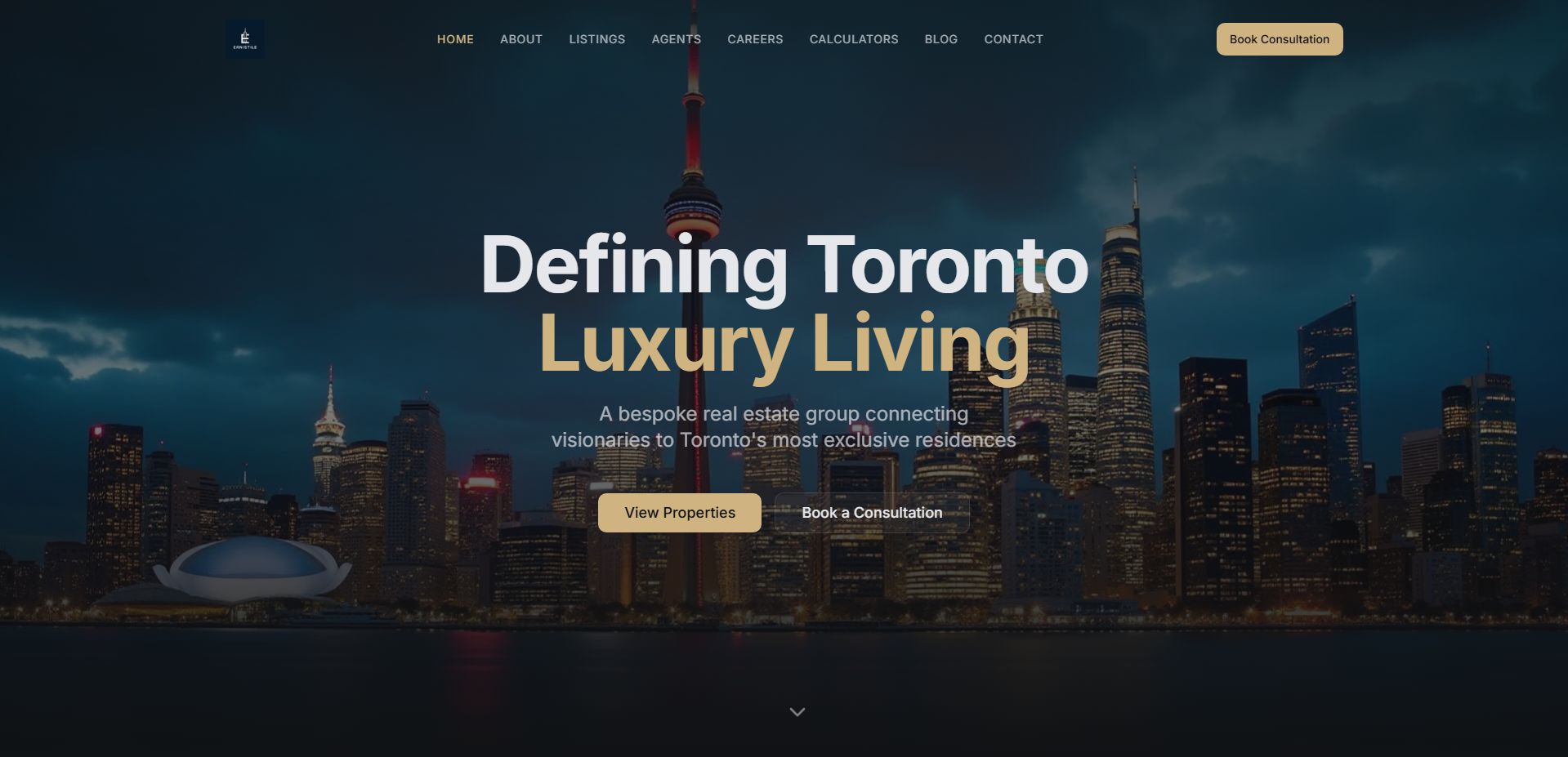 Ernistile Properties website preview