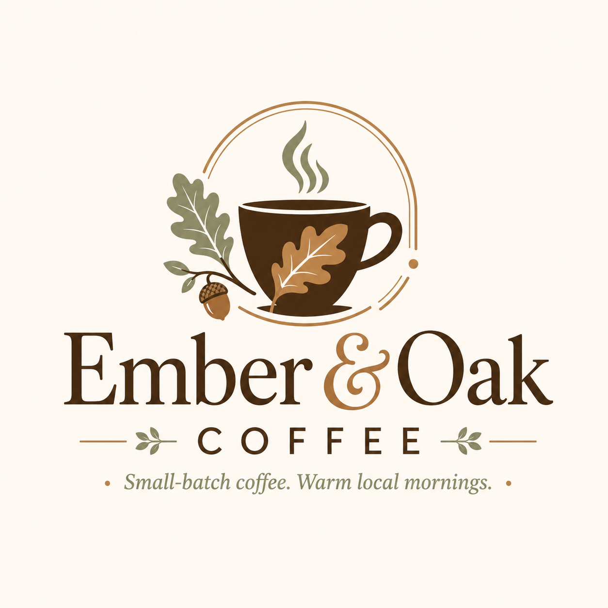 Ember & Oak Coffee logo